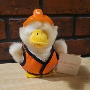 Aflac Construction Worker Themed Duck Plush Toy